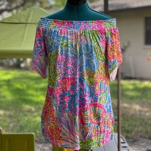 Lilly Pulitzer Off Shoulder Top